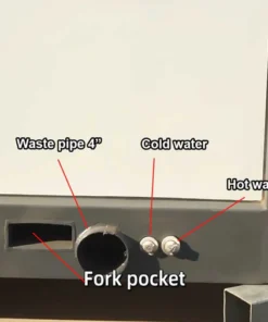 Banheiro portátil com chuveiro 6,6 x 6,1 pés