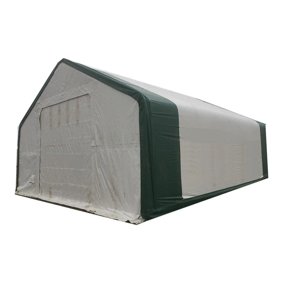 Abrigo de armazenamento com estrutura dupla de treliça, 30 cm de largura x 40 cm de comprimento x 20 cm de altura, em PVC de 450 g.