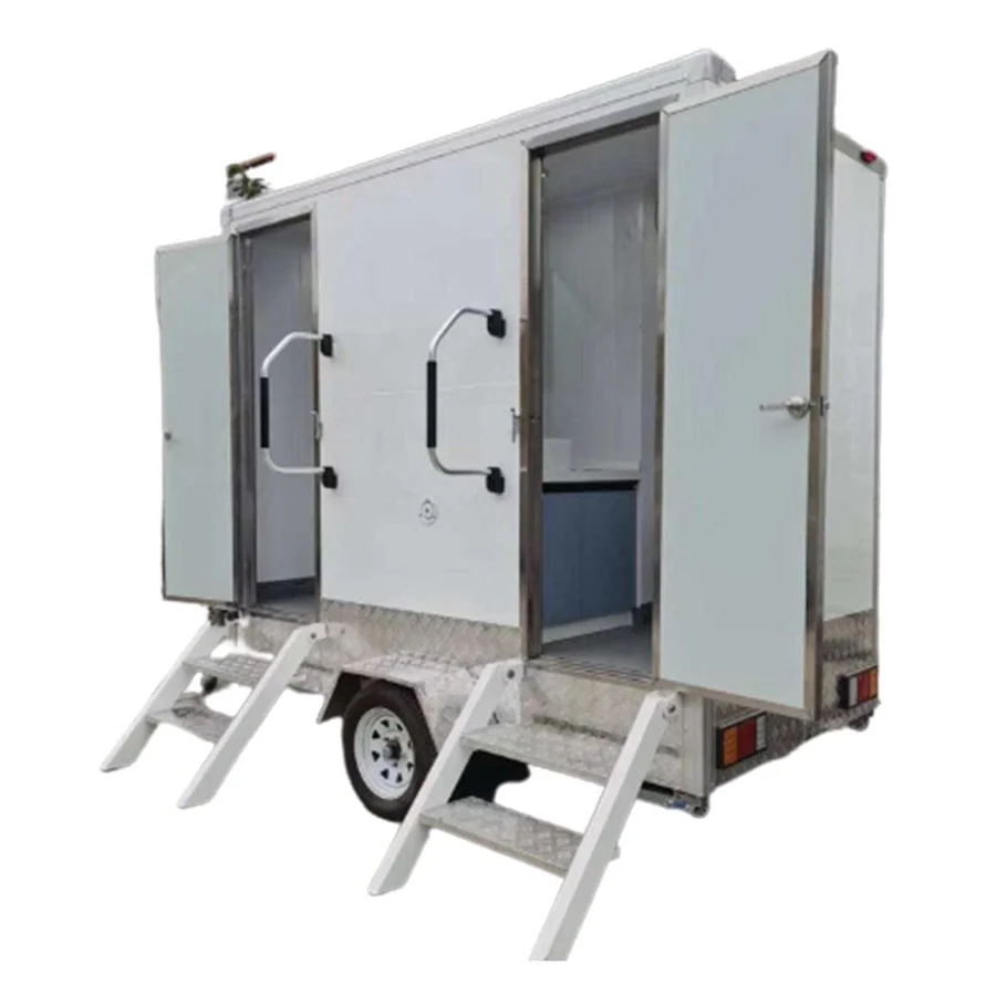 Trailer sanitário duplo unissex de 2,74 m (9 pés)