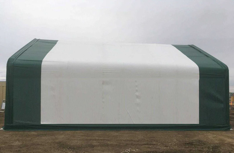 Double Truss Storage Shelter W30'xL40'xH20' 450g PVC