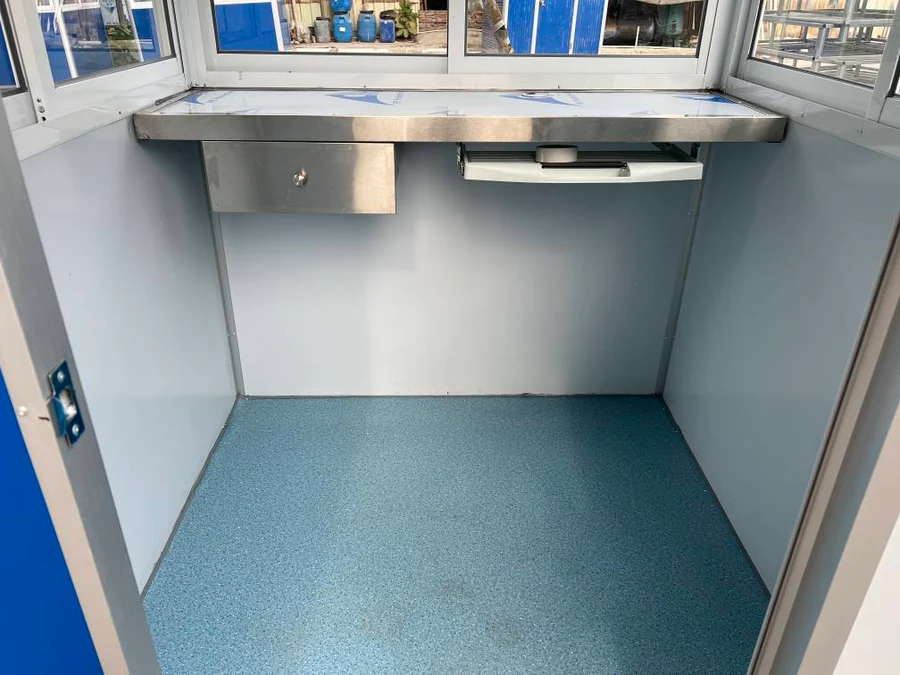 Cabine de segurança e guarita à venda - Escritório portátil 1,5 x 1,5 m