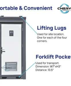 Bagno portatile con lavandino